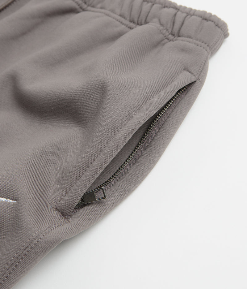 Nike Solo Swoosh Open Hem Sweatpants in Cave Stone and Cave Stone / White
