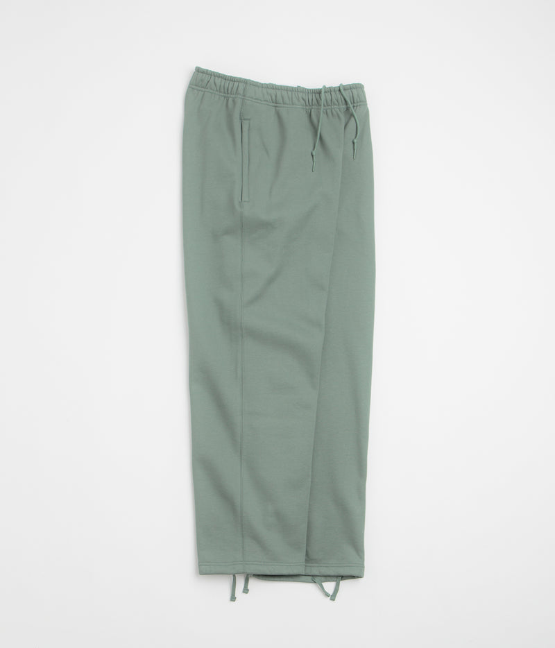 Nike Solo Swoosh Open Hem Sweatpants in Clay Green and Clay Green / White