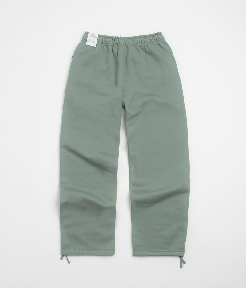 Nike Solo Swoosh Open Hem Sweatpants in Clay Green and Clay Green / White