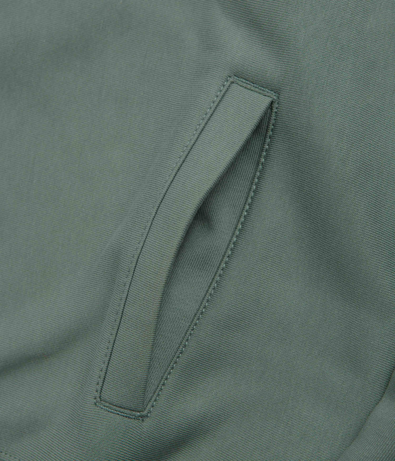 Nike Solo Swoosh Quarter Zip Sweatshirt in Clay Green and White