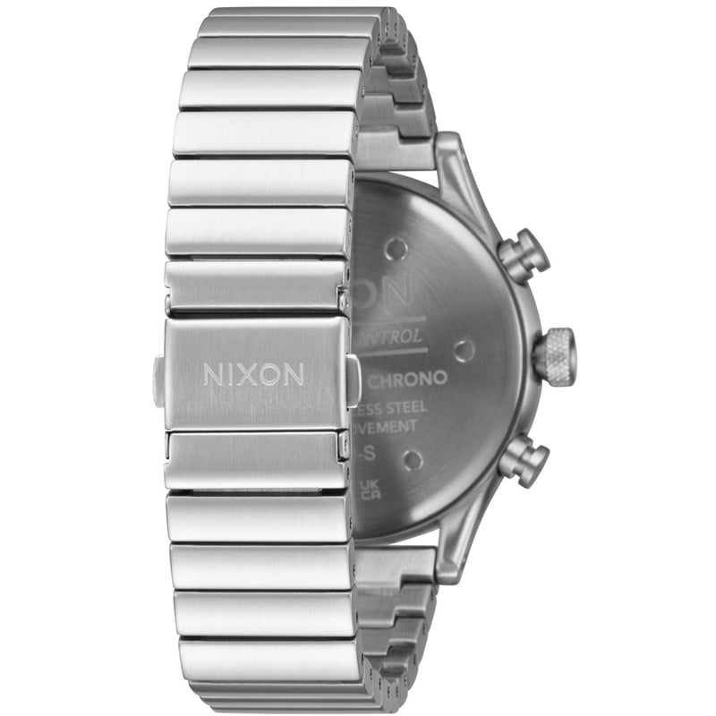 Nixon Station Chrono Watch - Silver/Indigo