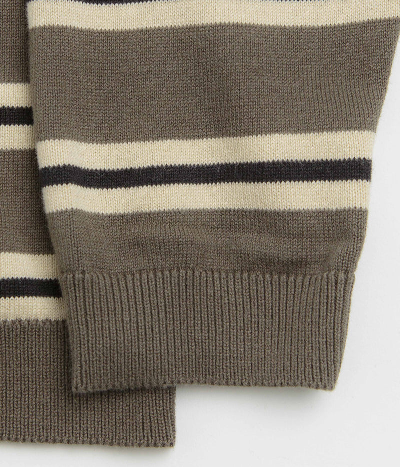 Parlez Aspen Long Sleeve Polo Shirt in Moss