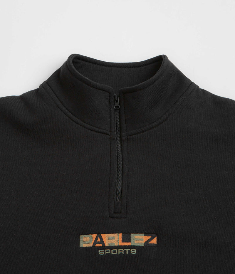Parlez Ora 1/4 Zip Sweatshirt in Black