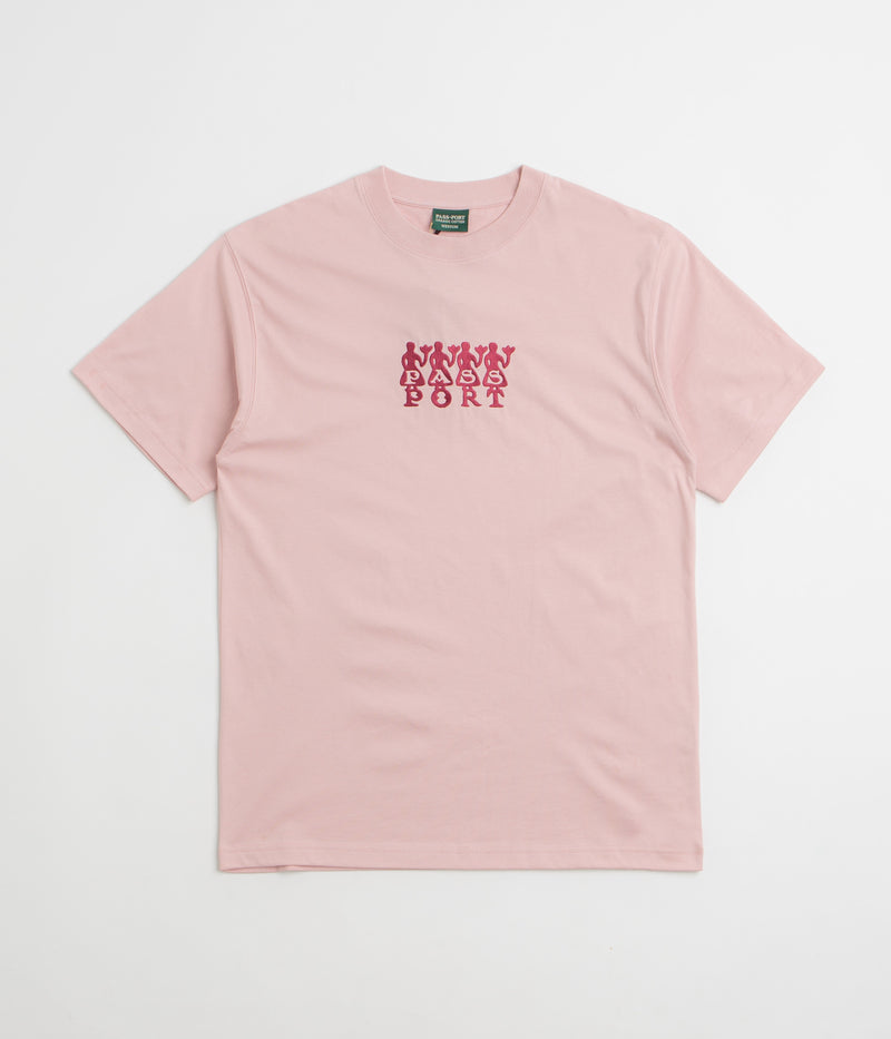 Pass Port 4 Flowers Organic T-Shirt in Dusty Pink