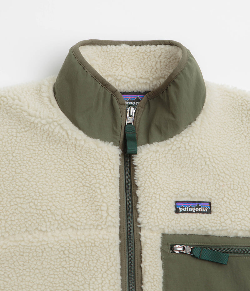 Patagonia Classic Retro-X Jacket in Dark Natural and Basin Green