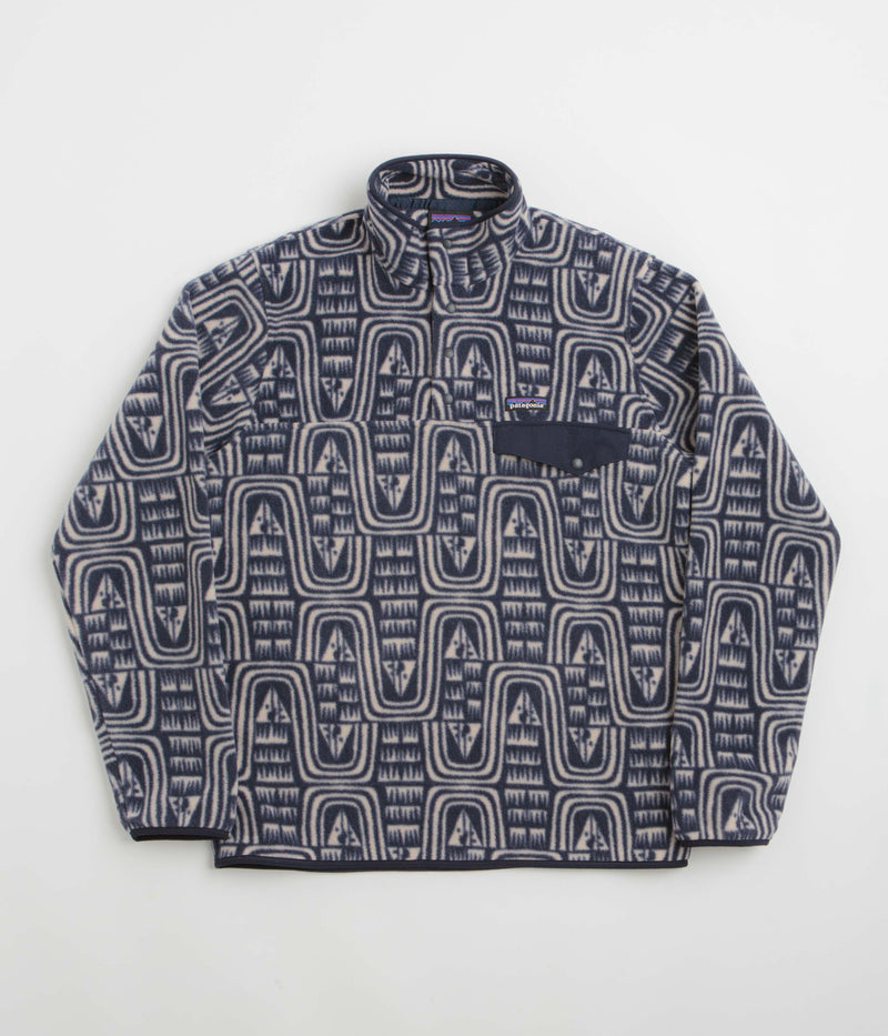 Patagonia Lightweight Synchilla Snap-T Fleece in Flow: Sunken Blue