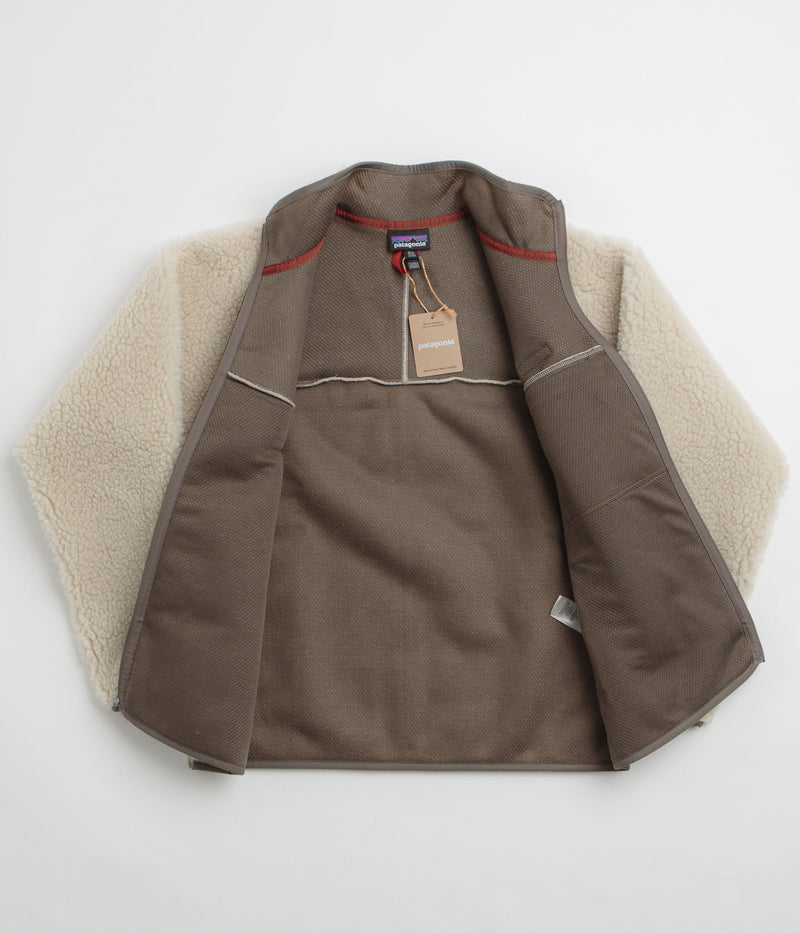 Patagonia Natural Blend Retro Cardigan in Dark Natural and Marlow Brown
