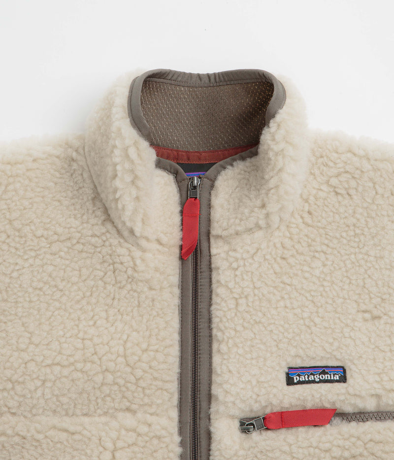 Patagonia Natural Blend Retro Cardigan in Dark Natural and Marlow Brown