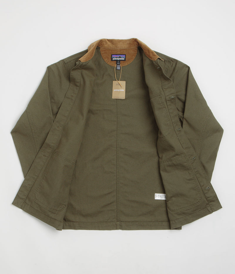 Patagonia Point Reyes Canvas Jacket in Basin Green