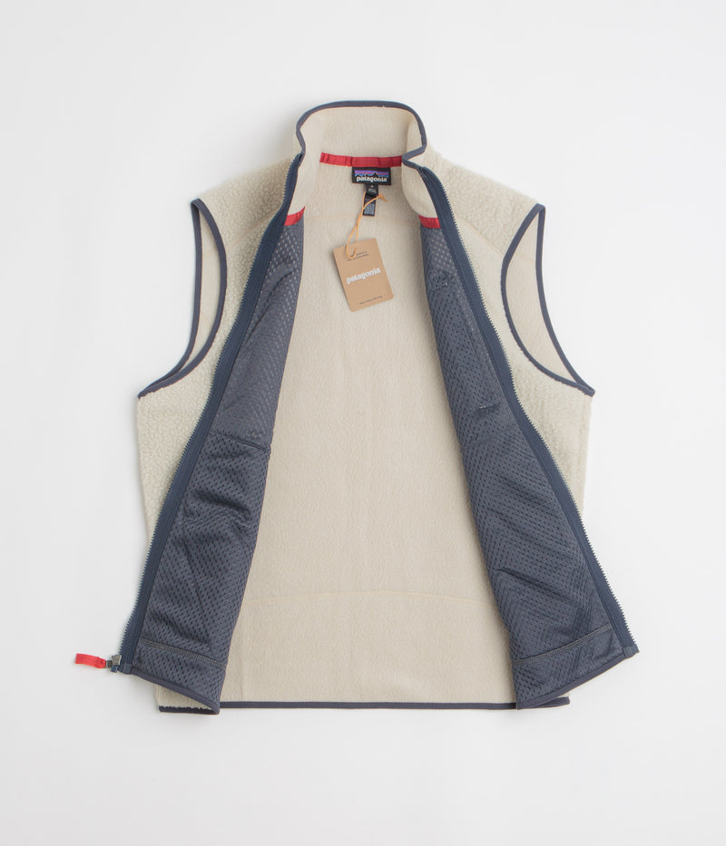 Patagonia Retro Pile Vest in Pelican and Smolder Blue
