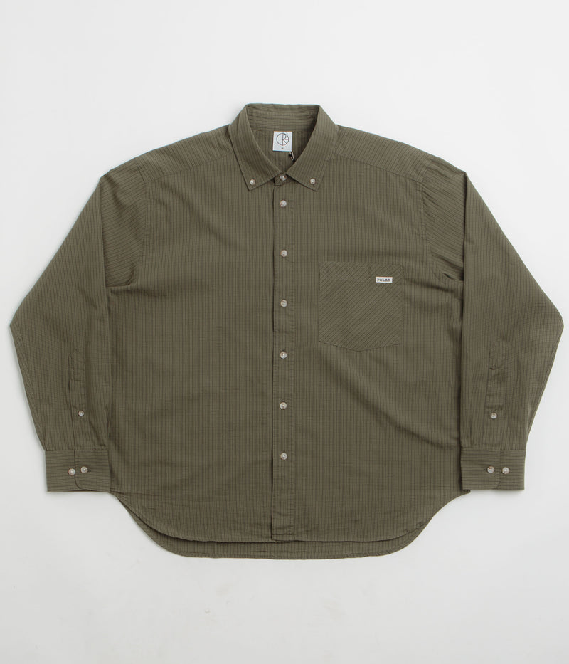 Polar Ben Shirt in Army Green Check