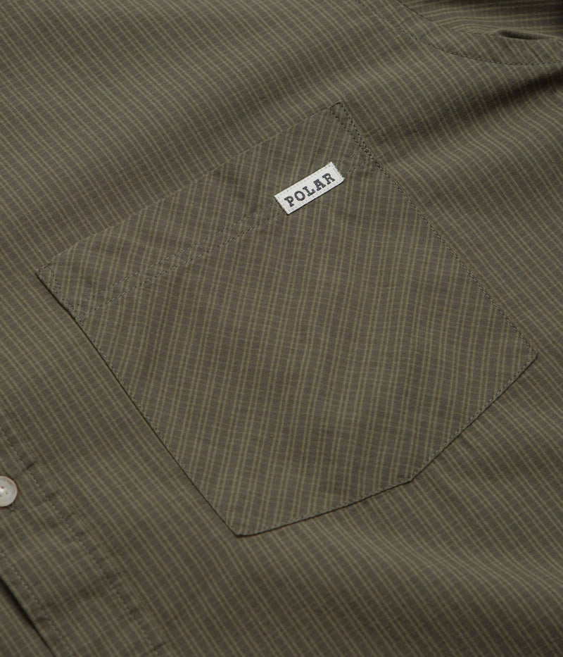 Polar Ben Shirt in Army Green Check