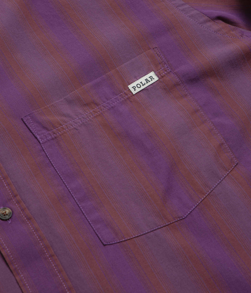 Polar Ben Shirt in Purple Stripe