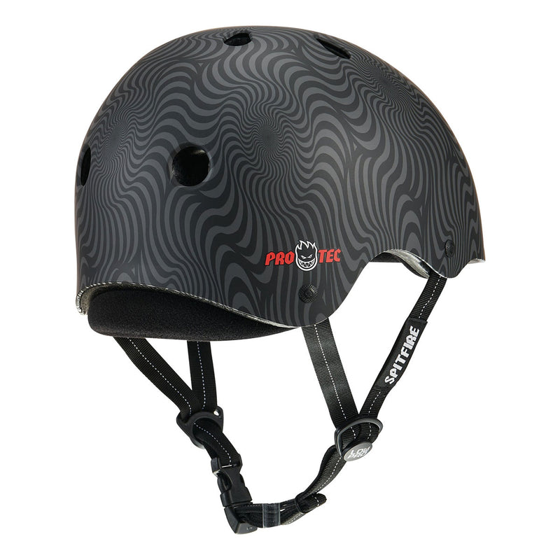 Pro-Tec x Spitfire Low Pro Helmet - Black Swirl