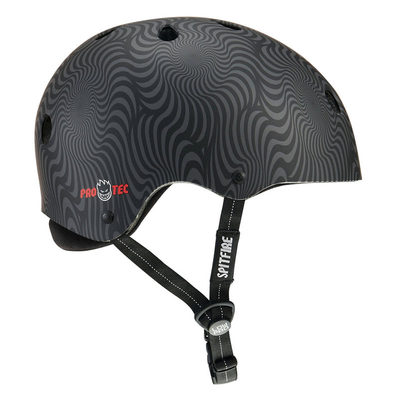 Pro-Tec x Spitfire Low Pro Helmet - Black Swirl
