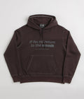 Purple Mountain Observatory Garment Dye Hoodie in Chocolate