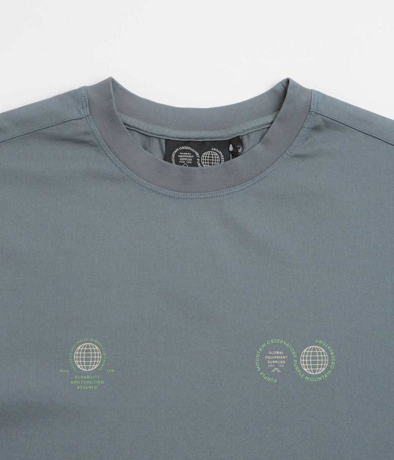 Purple Mountain Observatory Globe Long Sleeve T-Shirt in Stormy
