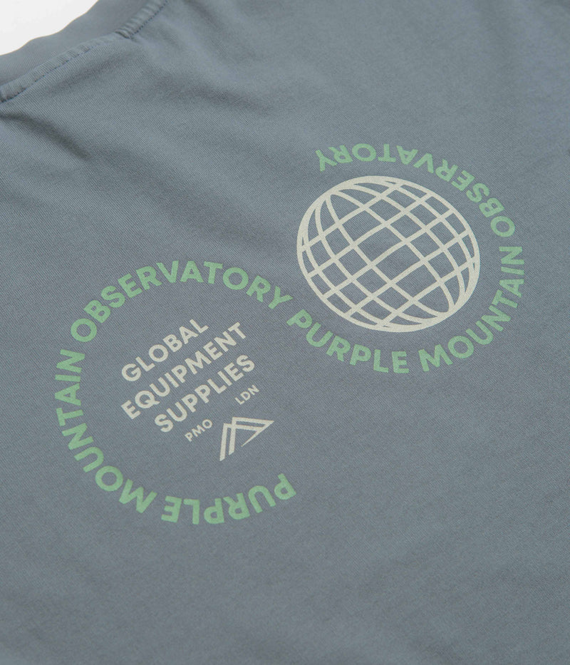 Purple Mountain Observatory Globe Long Sleeve T-Shirt in Stormy