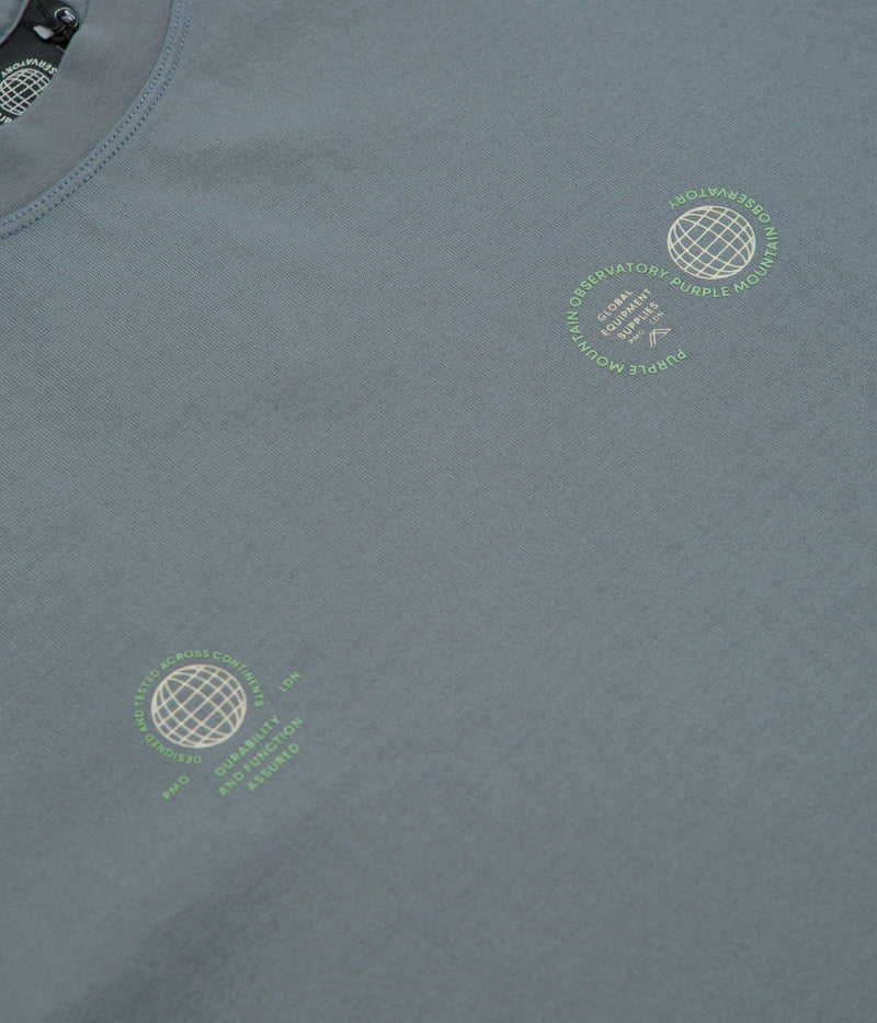 Purple Mountain Observatory Globe Long Sleeve T-Shirt in Stormy