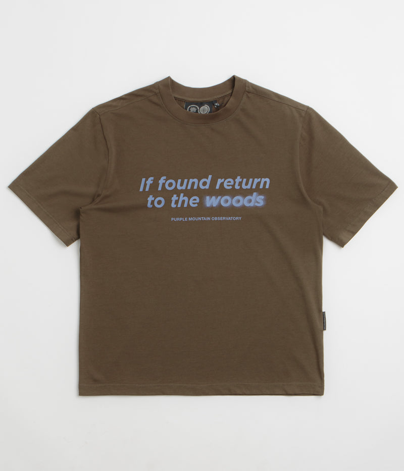 Purple Mountain Observatory Return to the Woods T-Shirt in Dark Olive