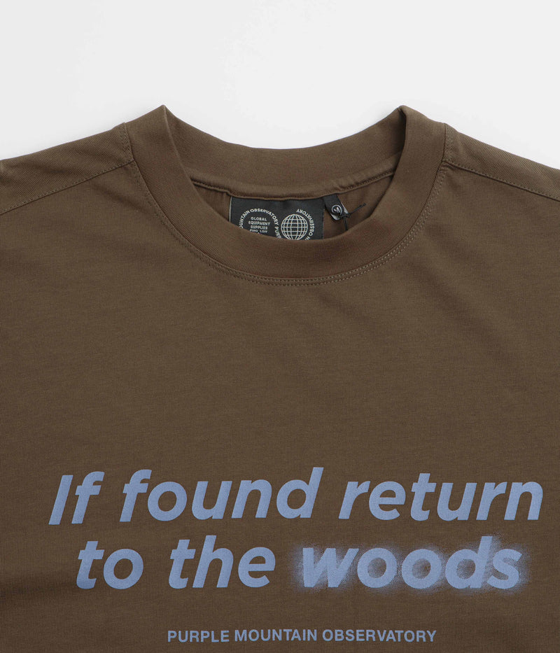 Purple Mountain Observatory Return to the Woods T-Shirt in Dark Olive