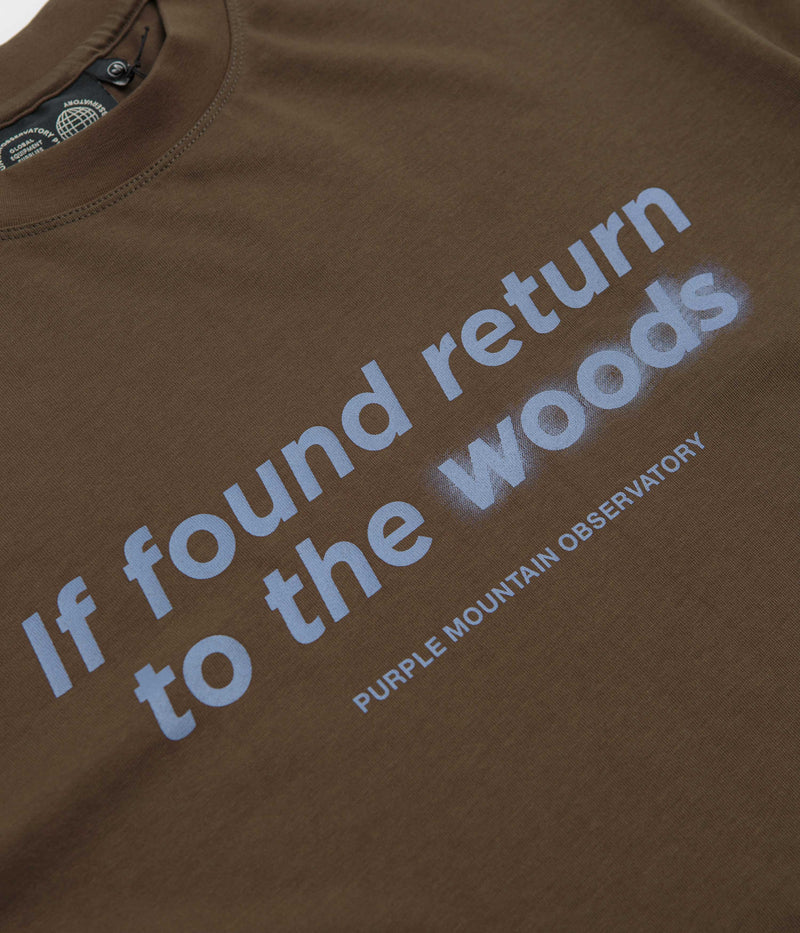Purple Mountain Observatory Return to the Woods T-Shirt in Dark Olive