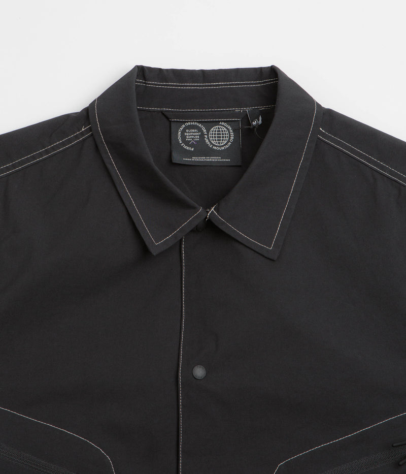 Purple Mountain Observatory Trail Overshirt in Black