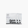 Jason Markk Quick Shoe Cleaning Wipes, individually packaged in white with bold black text and dual-textured features.