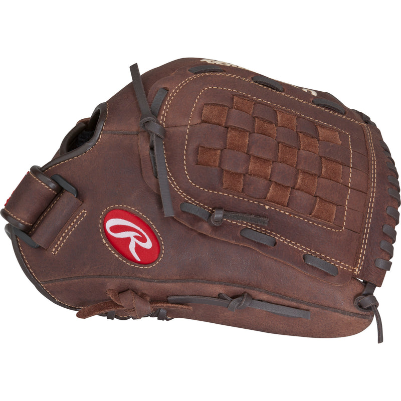 Side view of Rawlings Player Preferred Fielders Glove.