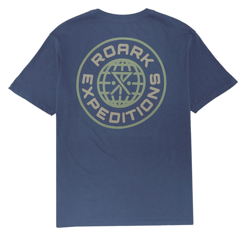 Roark Goin Global T-Shirt - Washed Indigo