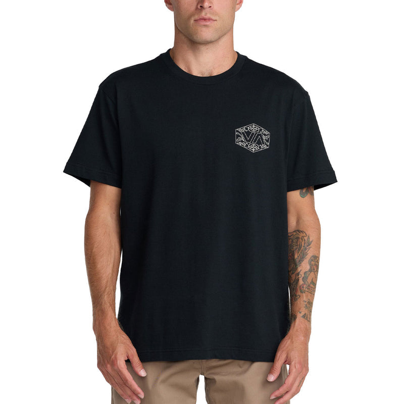 RVCA Hex Filigre T-Shirt - Black