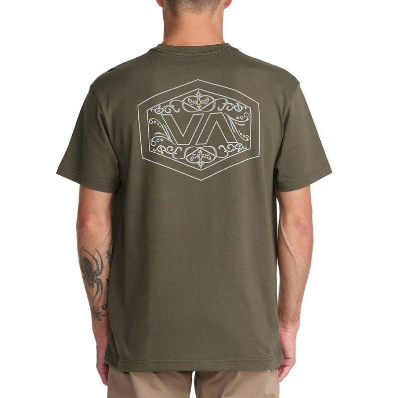 RVCA Hex Filigre T-Shirt - Fatigue