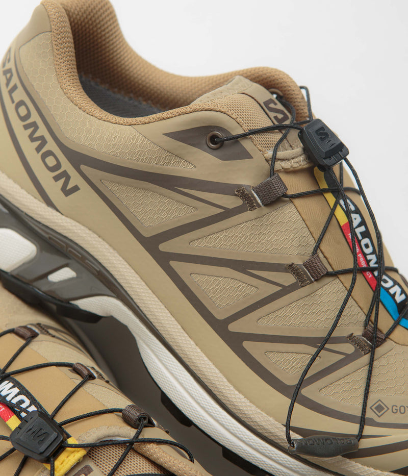 Salomon XT-6 GTX Shoes in Kelp and Wren / Safari