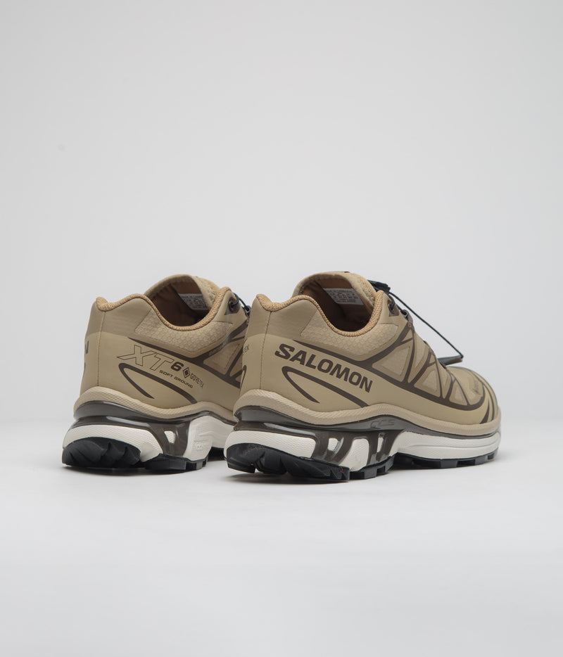 Salomon XT-6 GTX Shoes in Kelp and Wren / Safari