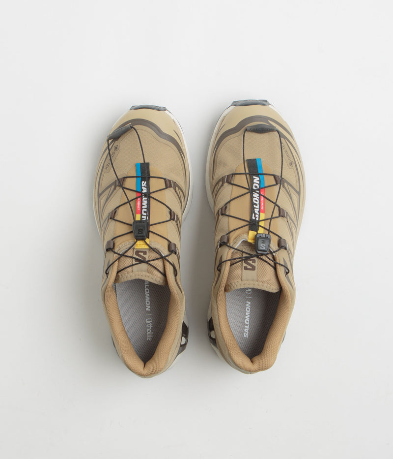 Salomon XT-6 GTX Shoes in Kelp and Wren / Safari