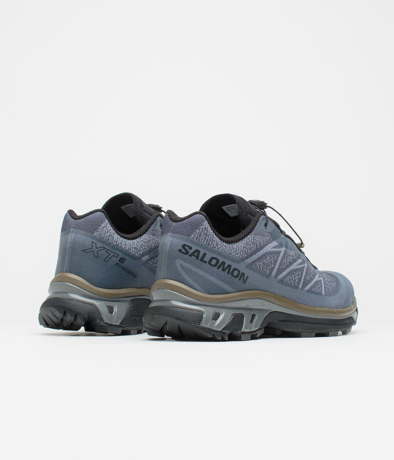 Salomon XT-6 Shadow Shoes in Blue Nights and Grisaille / Stone Gray