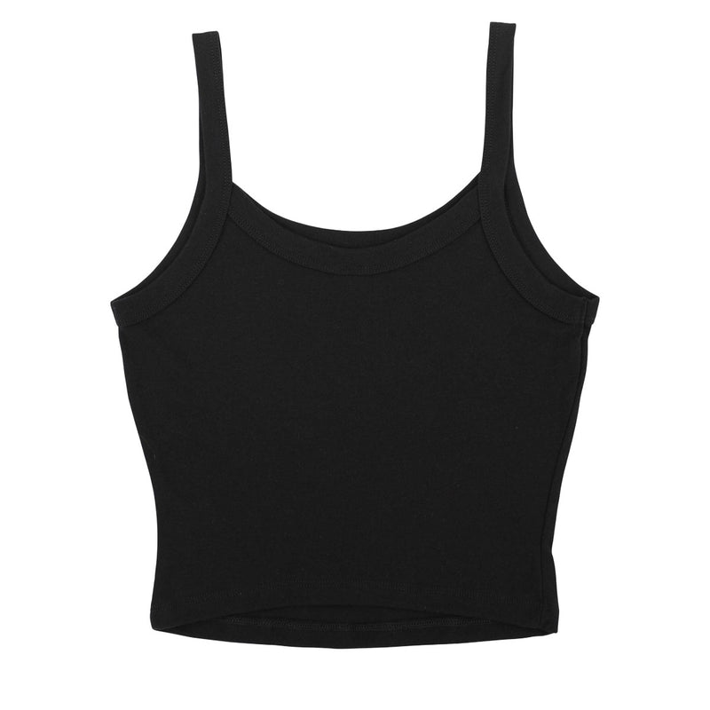 Santa Cruz Womens Opus Dot Stripes Front Crop Tank Top - Solid Black Blend