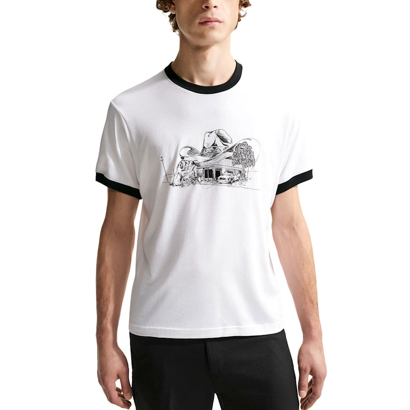 SB Roadside Ringer T-Shirt - White/Black