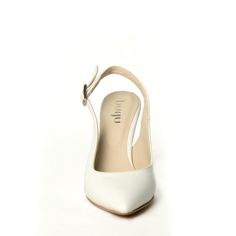 Sevil - Cream White Vegan Leather