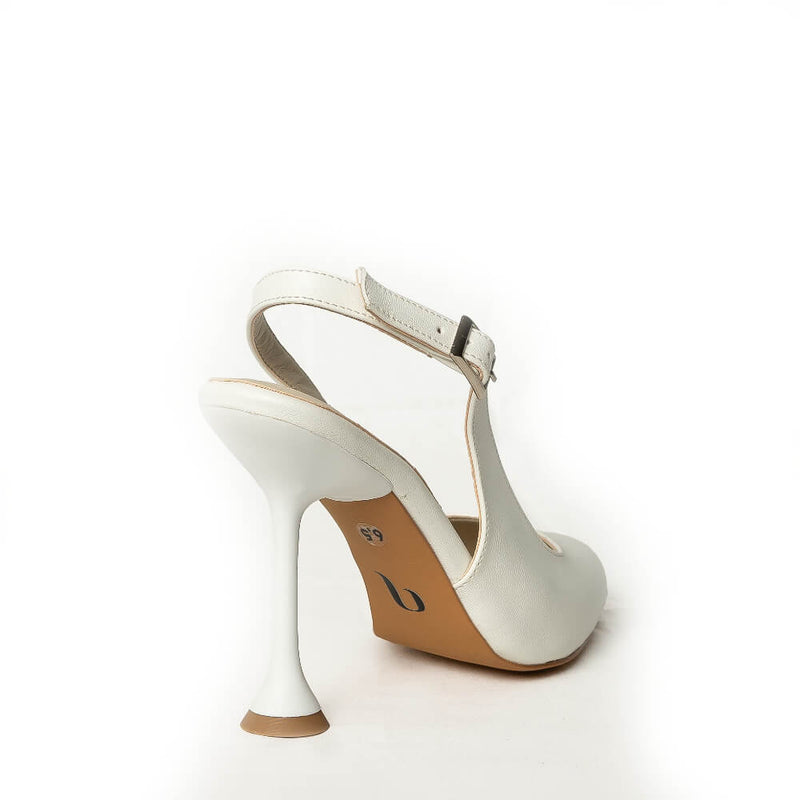 Sevil - Cream White Vegan Leather