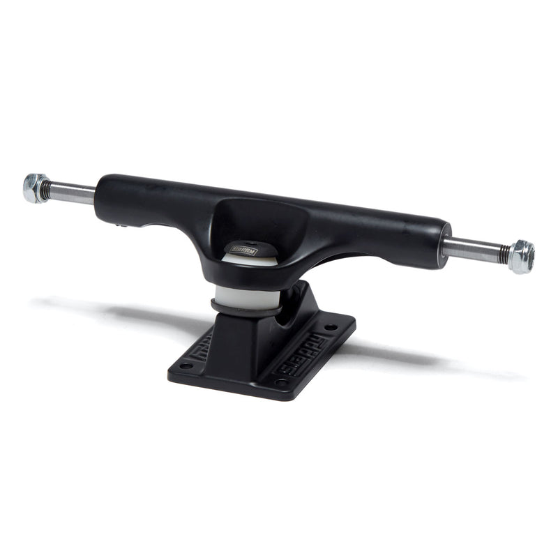 Slappy ST1 Inverted Hollow Lights Ultra Low Kingpin Skateboard Trucks - Matte Black/Black Gold - 9.00"