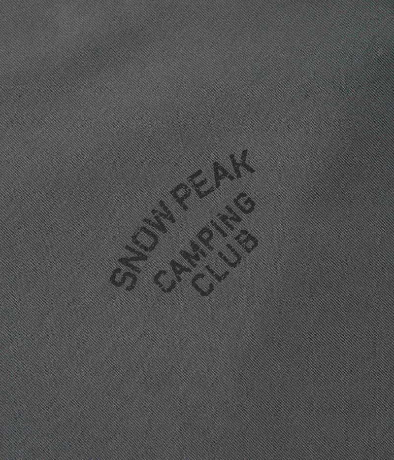 Snow Peak Camping Club T-Shirt in Charcoal