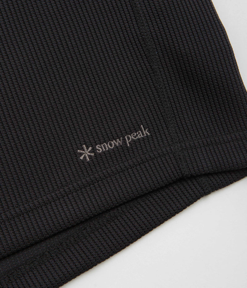 Snow Peak Dry Thermal T-Shirt in Black