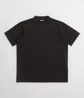Snow Peak Recycled Cotton Heavy Mockneck T-Shirt in Black