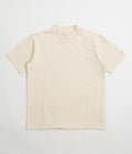 Snow Peak Recycled Cotton Heavy Mockneck T-Shirt in Ecru