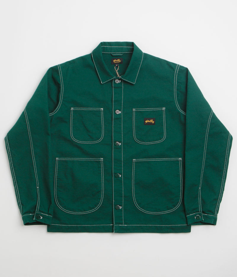 Stan Ray Coverall Jacket in Botanical Green Bedford