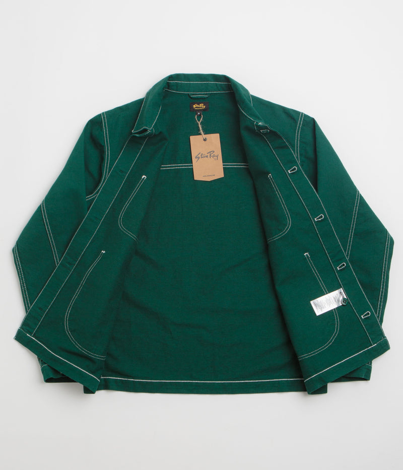 Stan Ray Coverall Jacket in Botanical Green Bedford
