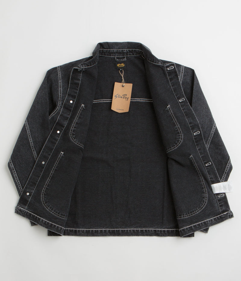 Stan Ray Coverall Jacket in Stonewashed Black Denim