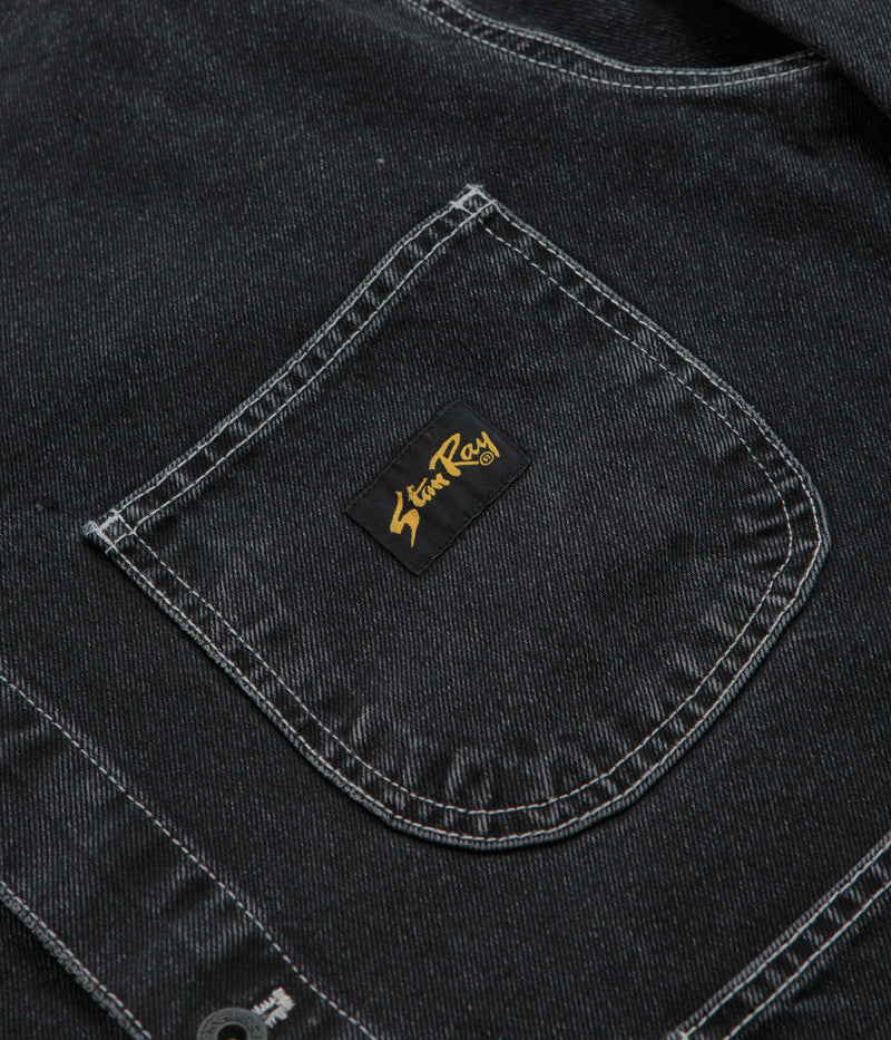 Stan Ray Coverall Jacket in Stonewashed Black Denim