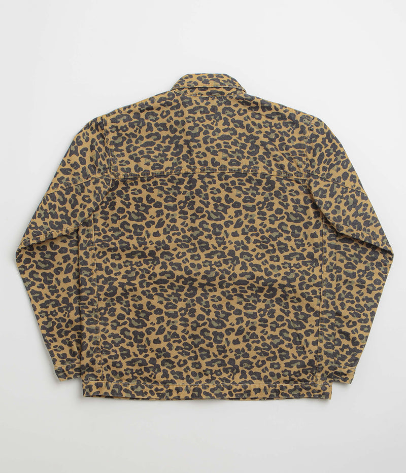 Stan Ray Coverall Jacket in Washed Leopard Camo Duck
